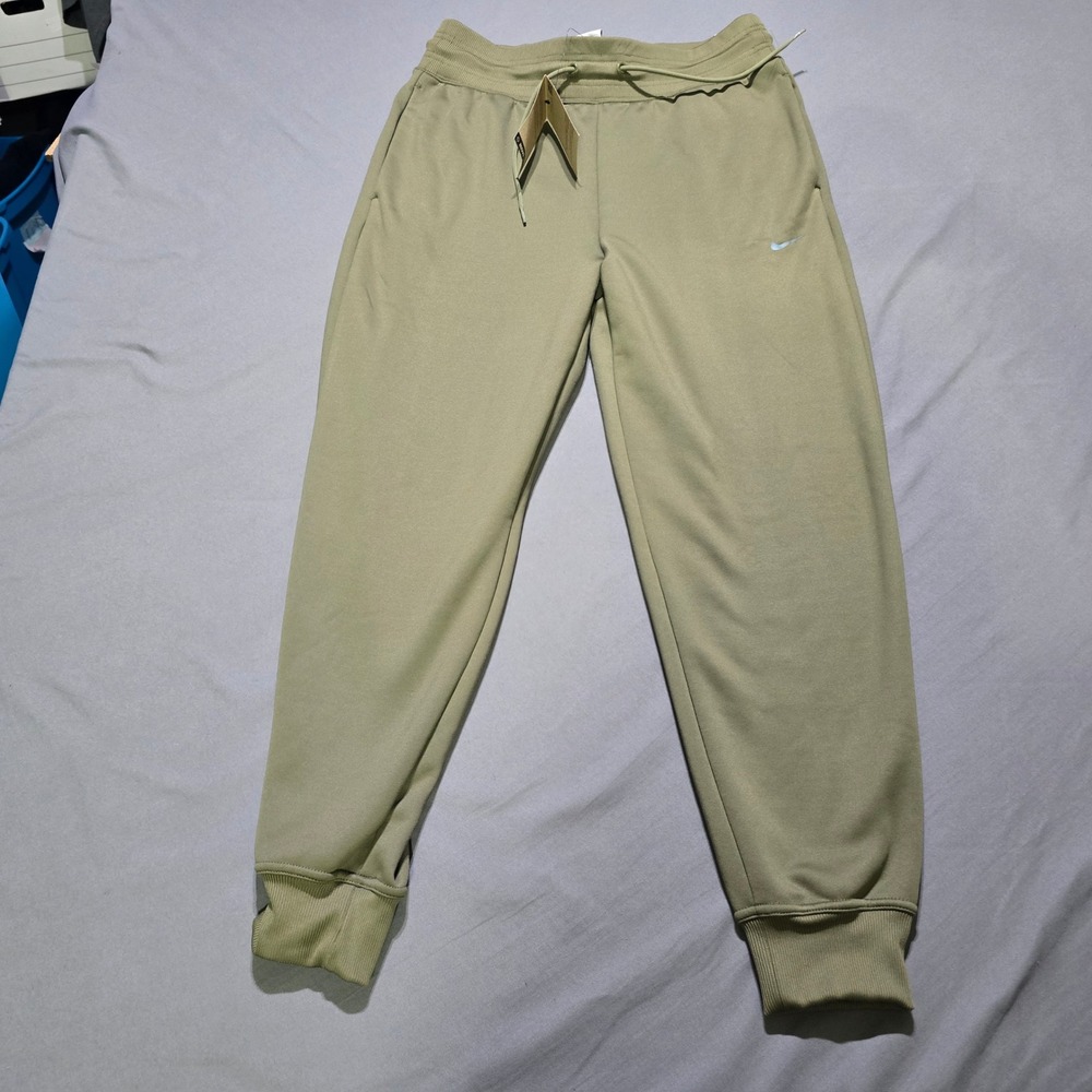 Nike Therma-FIT Joggers Womens Medium Olive Green High Rise 7/8 FB5431-222